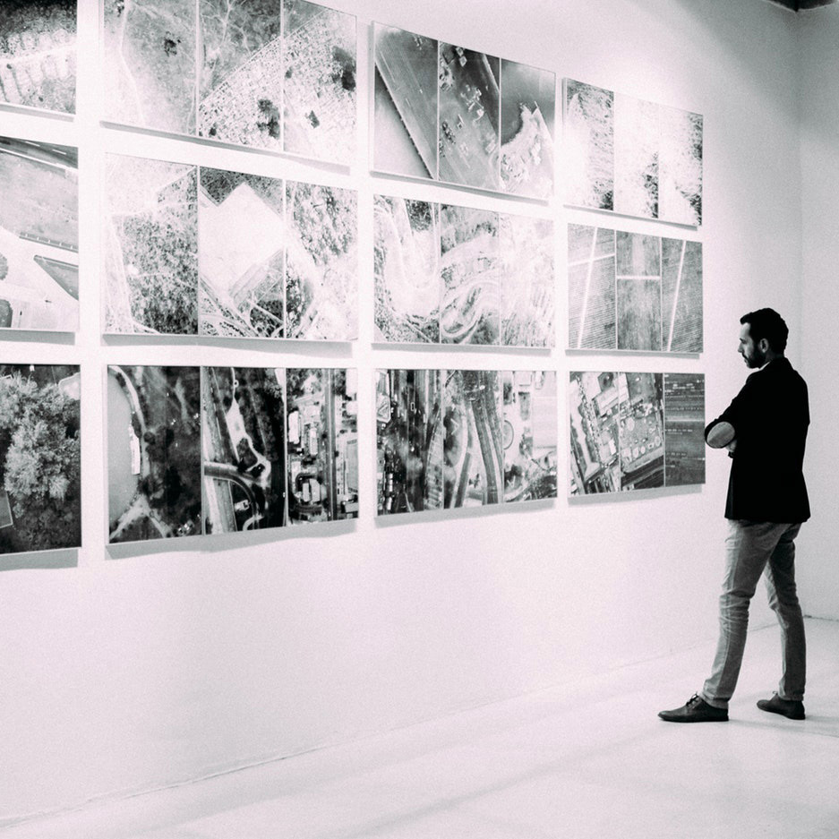 Exemple de visuels N&B sur toiles pour expo